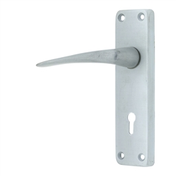 M5I41 - 2 Lever Lockset 6" Al Slvr